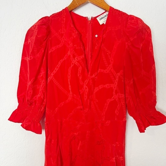 ZADIG & VOLTAIRE Ranage Jac Chain Dress - Orange - Picture 5 of 9